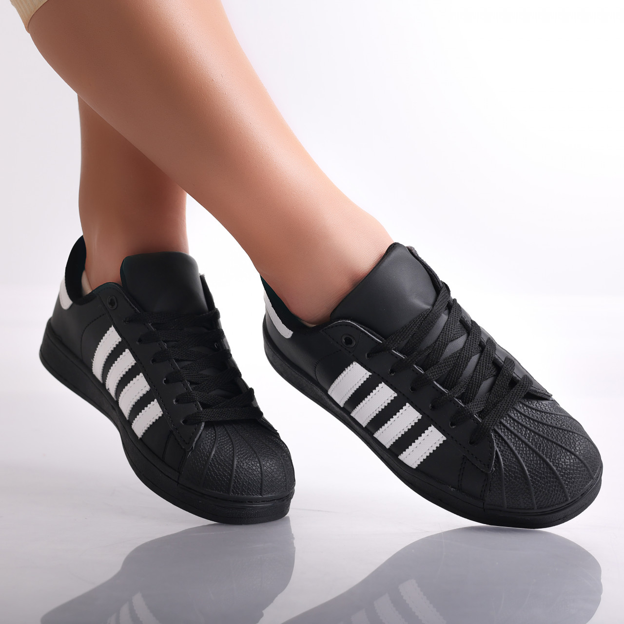 Sneakers dama Negri din Piele Ecologica Azalia - poza 2