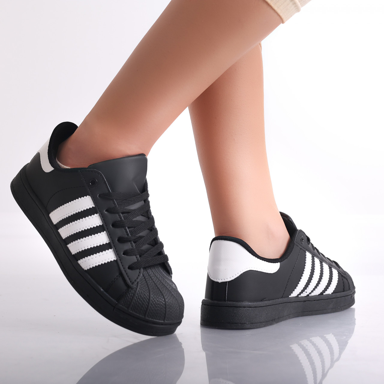 Sneakers dama Negri din Piele Ecologica Azalia - poza 3