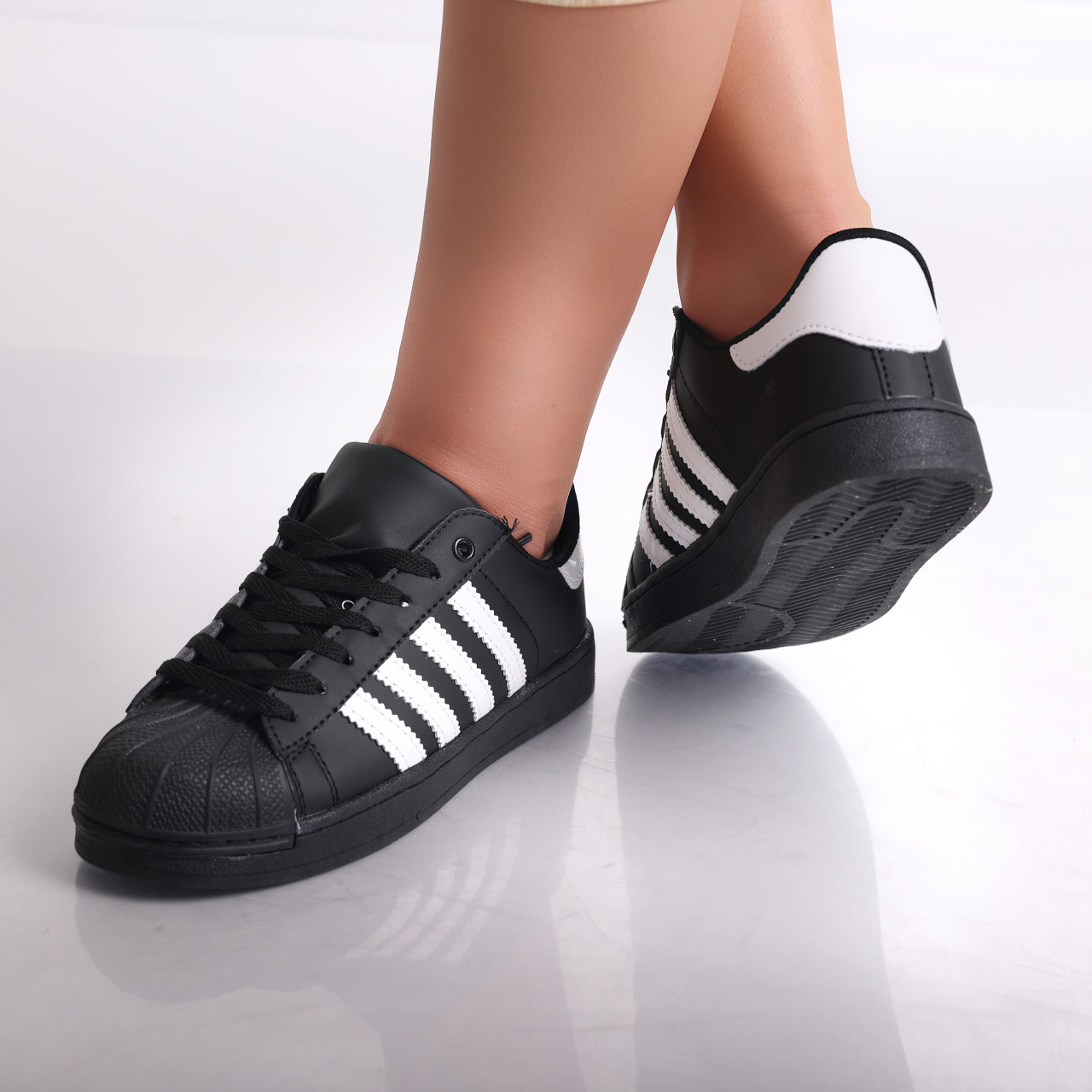 Sneakers dama Negri din Piele Ecologica Azalia - poza 4