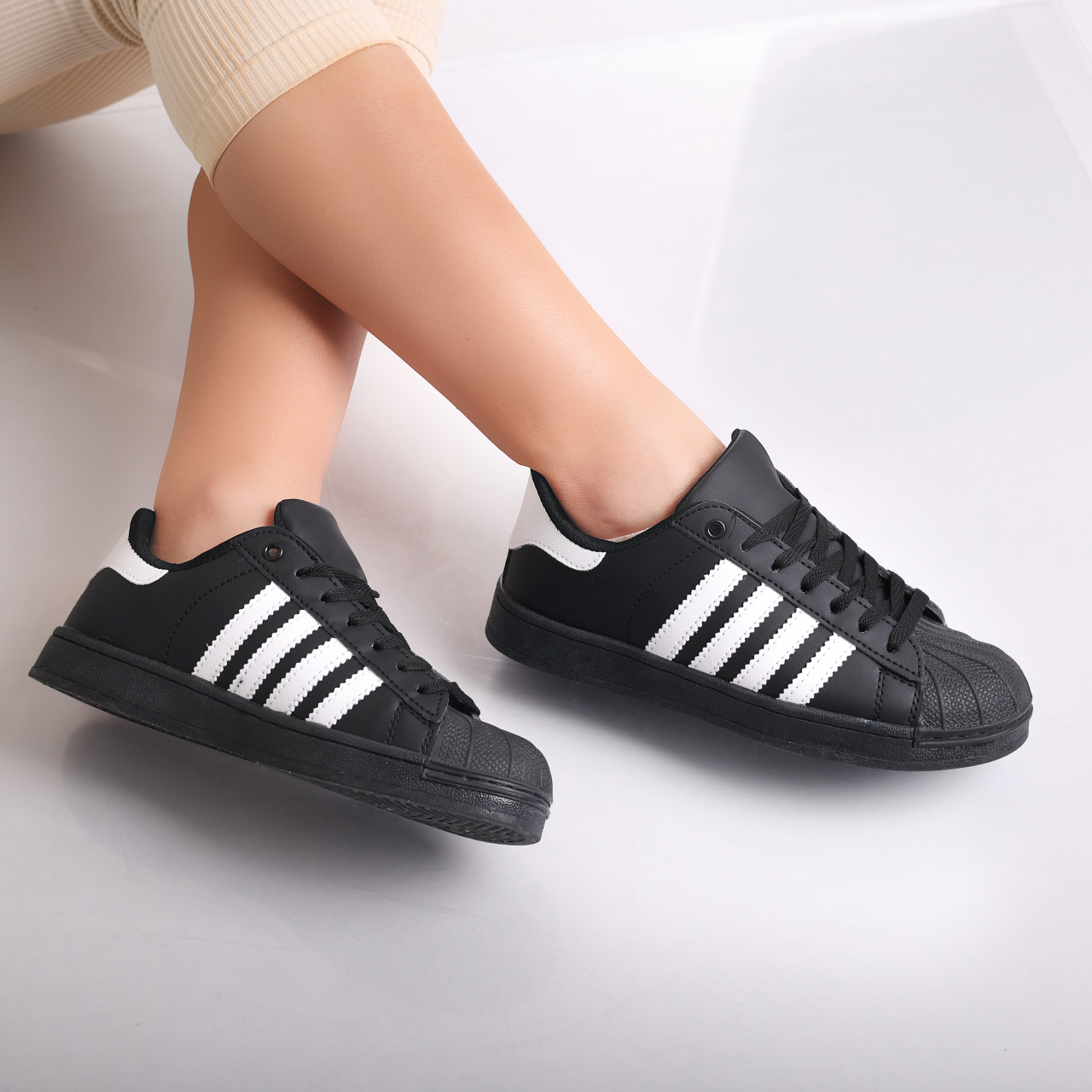 Sneakers dama Negri din Piele Ecologica Azalia - poza 5