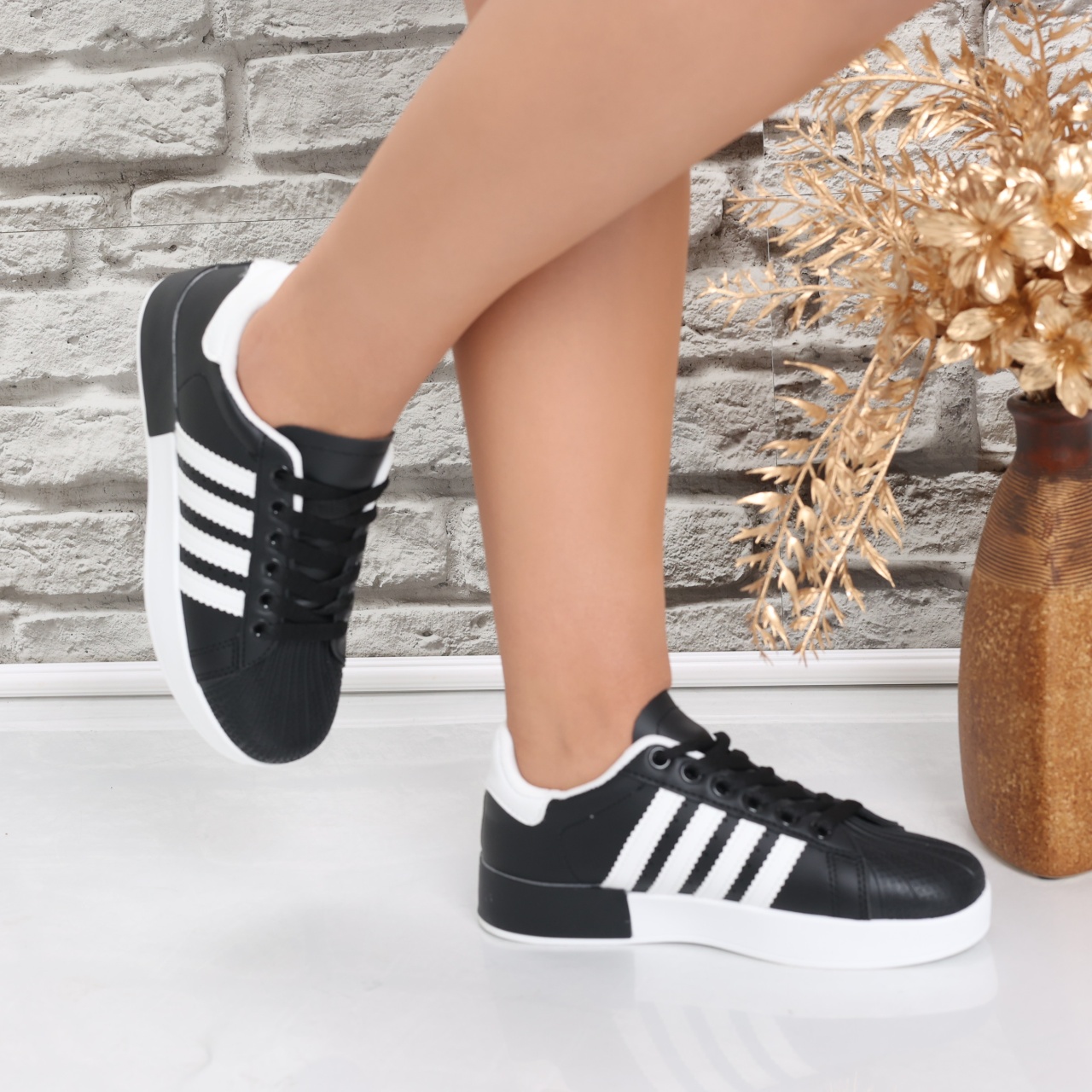 Sneakers dama Negri din Piele Ecologica Talisa - poza 5