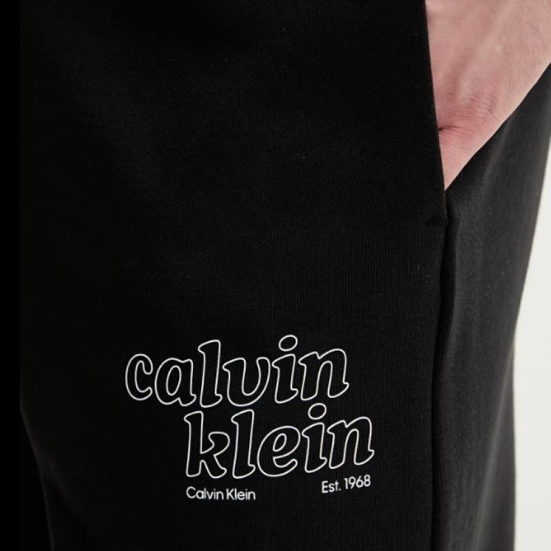 Sort Calvin Klein 350TERRY EU GRAPHIC SHORT - poza 2