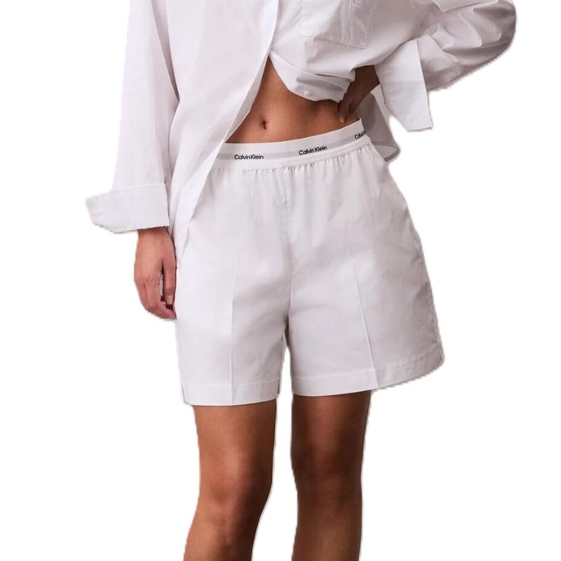 Sort Calvin Klein LOGO WB COTTON SHORT - poza 1