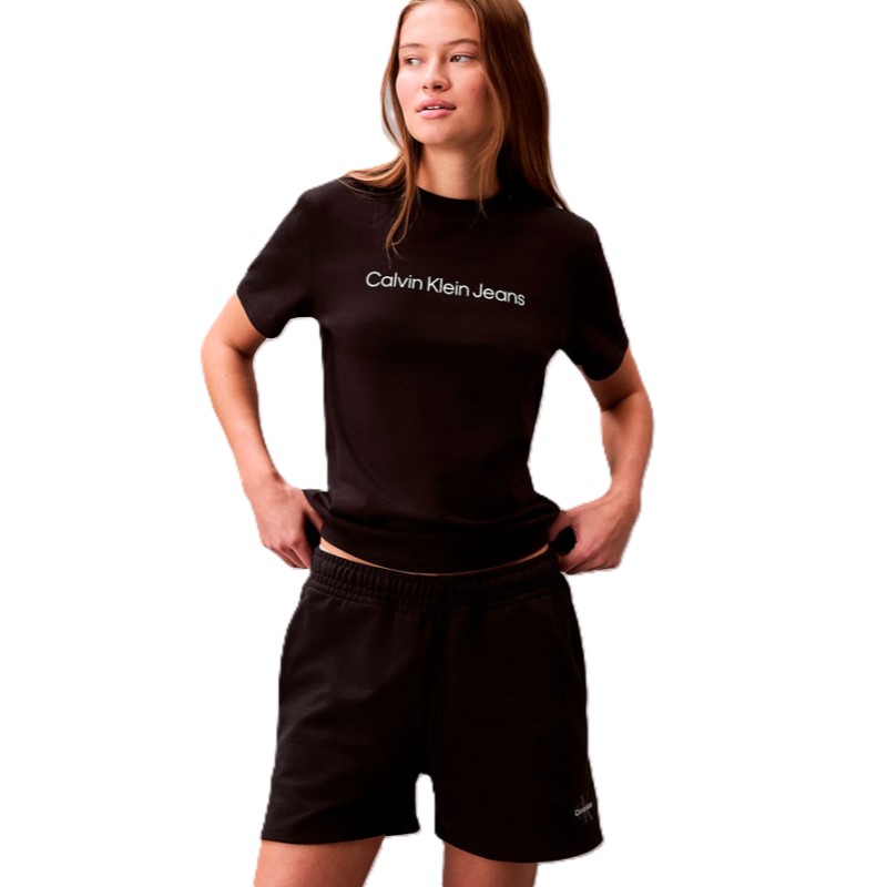 Sort Calvin Klein MONOLOGO FRENCH TERRYSHORT
