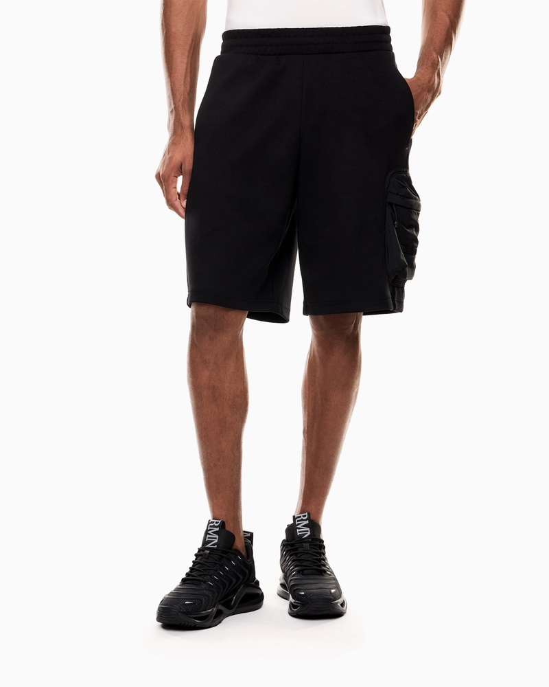 Sort EA7 TRAIN ATHLETIC MIX BERMUDA CARGO COPL - poza 3