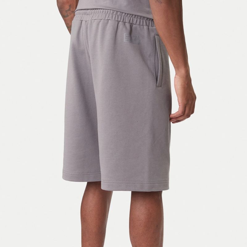Sort EA7 TRAIN LOGO SERIES M OVERSIZE LOGO SHORTS COFT - poza 2