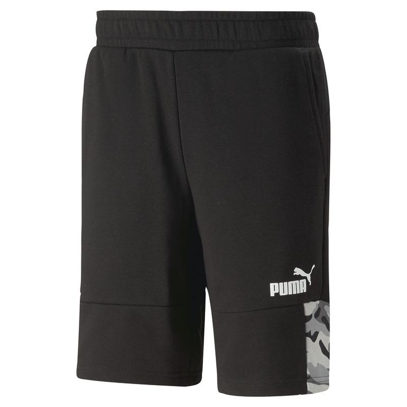 Sort Puma ESS BLOCK CAMO Shorts - poza 1