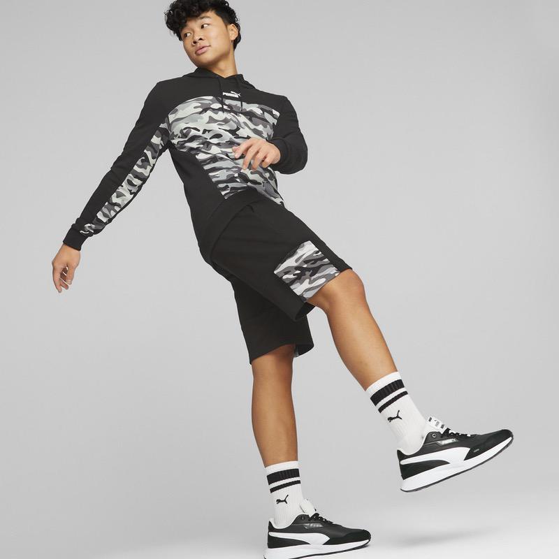 Sort Puma ESS BLOCK CAMO Shorts - poza 4