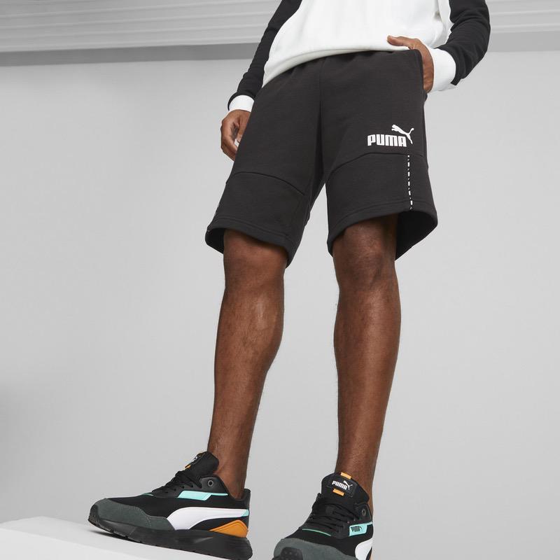 Sort Puma ESS BLOCK x TAPE Shorts - poza 3