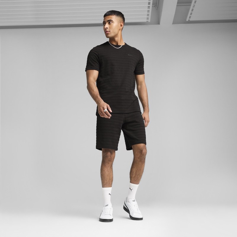 Sort Puma ESS ELEVATED Structured Shorts 9" - poza 4