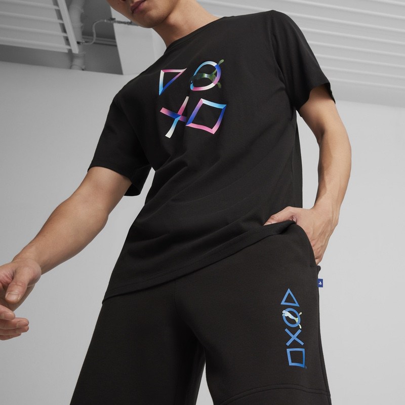 Sort Puma X PLAYSTATION Shorts - poza 4