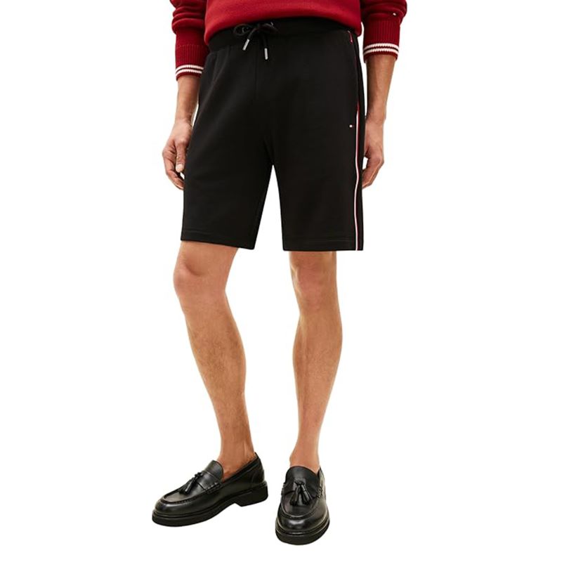 Sort Tommy Hilfiger GLOBAL STRIPE SWEATSHORT - poza 1