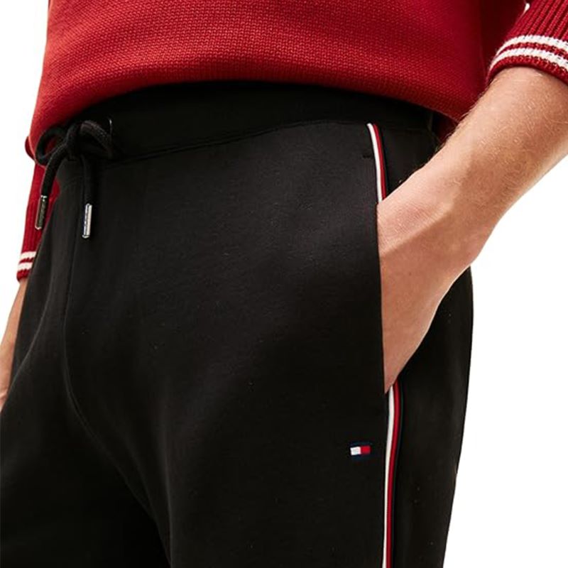 Sort Tommy Hilfiger GLOBAL STRIPE SWEATSHORT - poza 3