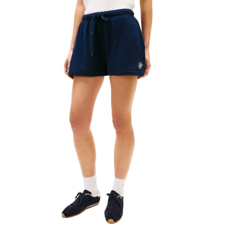 Sort Tommy Hilfiger TH SCRIPT SWEATSHORTS - poza 1