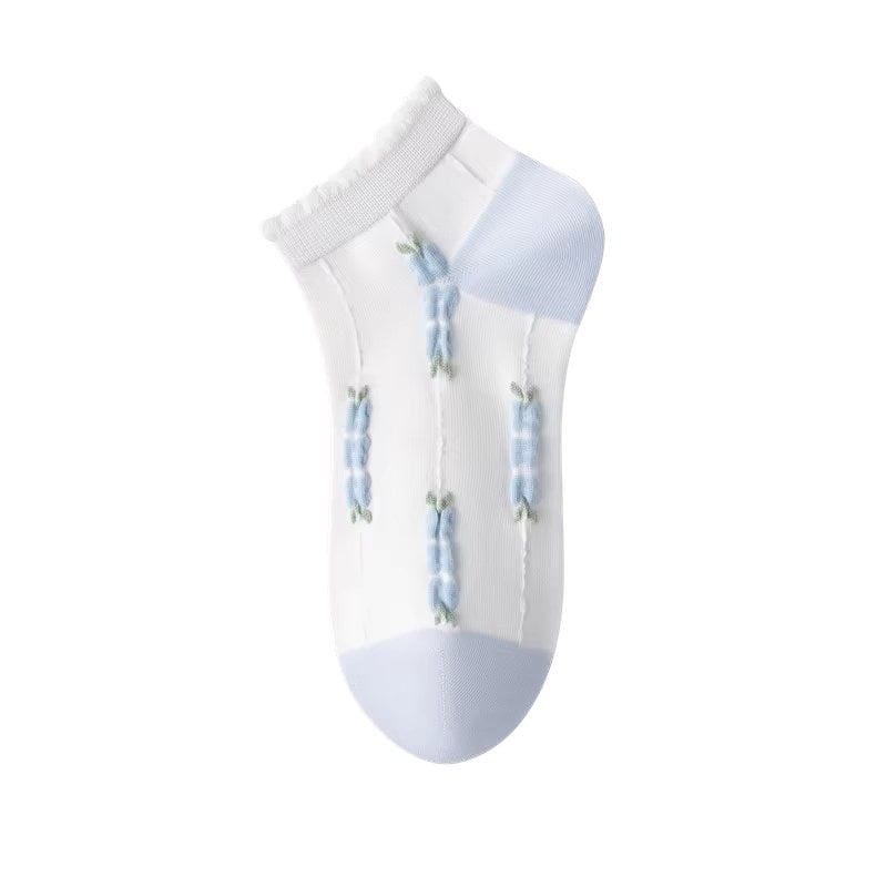 Sosete pentru dama, SS198, Alb, marime universala (35-39) - poza 1