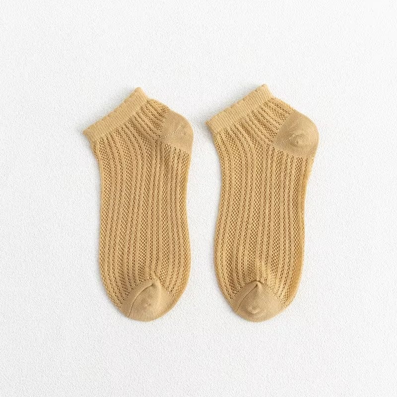 Sosete pentru dama, SS242, Galben, marime universala (35-39)