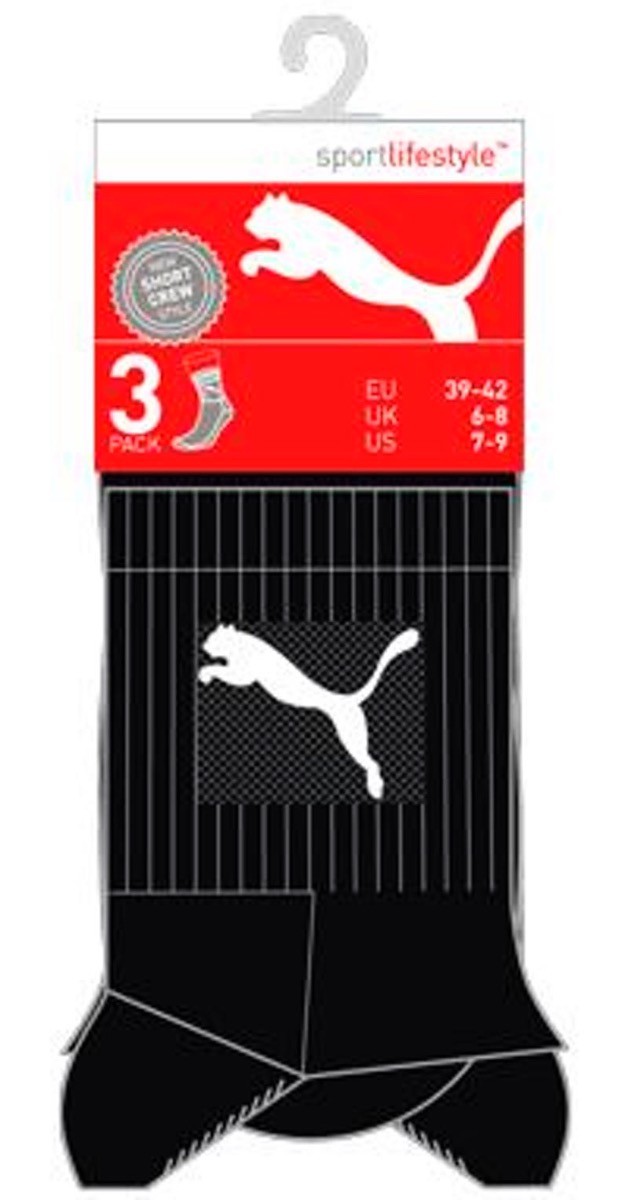 Sosete Puma Short Crew 3P Unisex - poza 2
