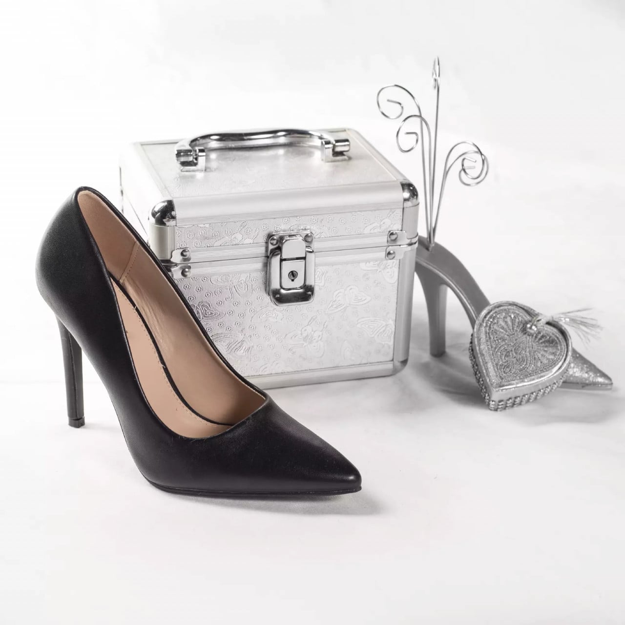 Stiletto senna piele ecologica negru - poza 3