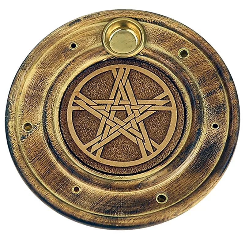 Suport ardere betisoare parfumate si conuri din lem | Pentacle