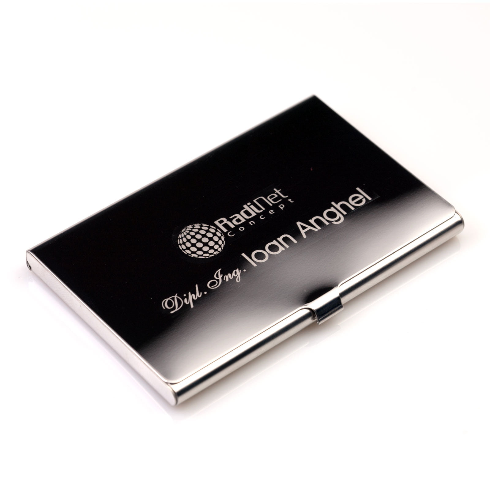 Suport carti de vizita personalizat gravat