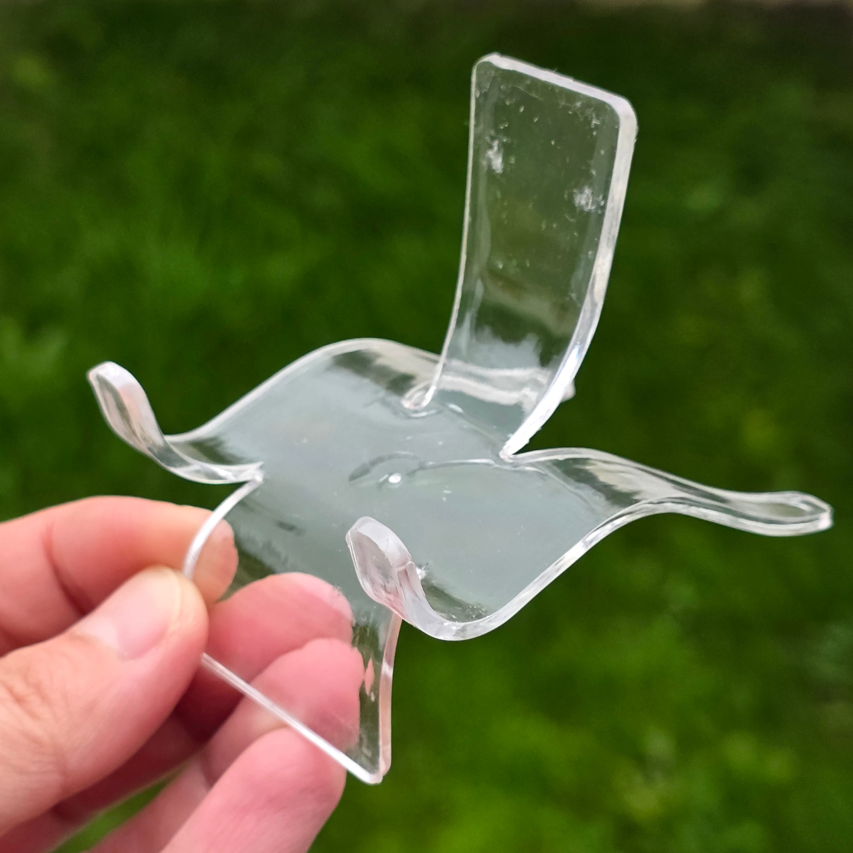 Suport transparent din plexiglas pentru cristale și decor | Easel