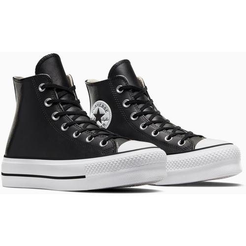 Tenisi cu platforma unisex Converse Chuck Taylor All Star Lift Leather High Top 561675C - poza 3