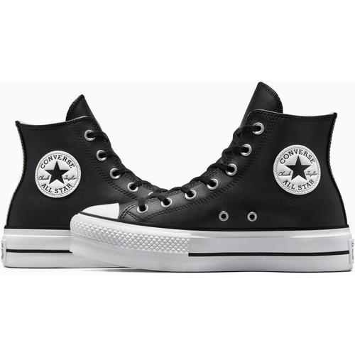 Tenisi cu platforma unisex Converse Chuck Taylor All Star Lift Leather High Top 561675C - poza 4