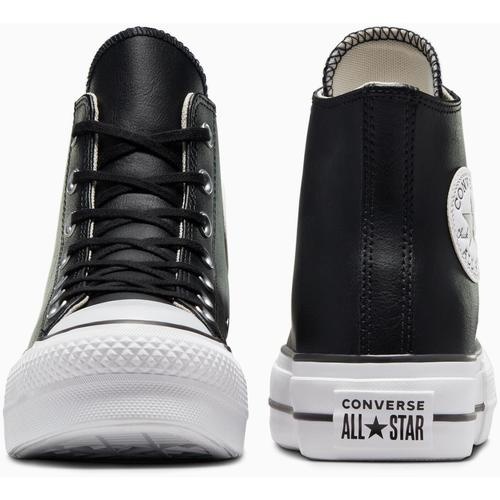 Tenisi cu platforma unisex Converse Chuck Taylor All Star Lift Leather High Top 561675C - poza 5