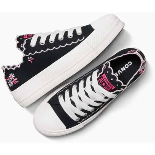 Tenisi unisex Converse Chuck Taylor All Star Lift Platform Embroidered Flowers A13529C - poza 2