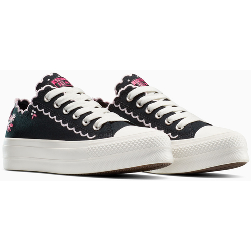 Tenisi unisex Converse Chuck Taylor All Star Lift Platform Embroidered Flowers A13529C - poza 3