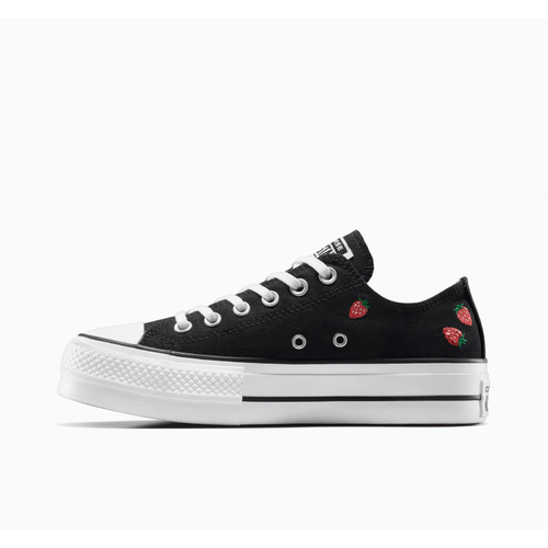 Tenisi unisex Converse Chuck Taylor All Star Lift Platform Embroidered Strawberries A14935C - poza 4