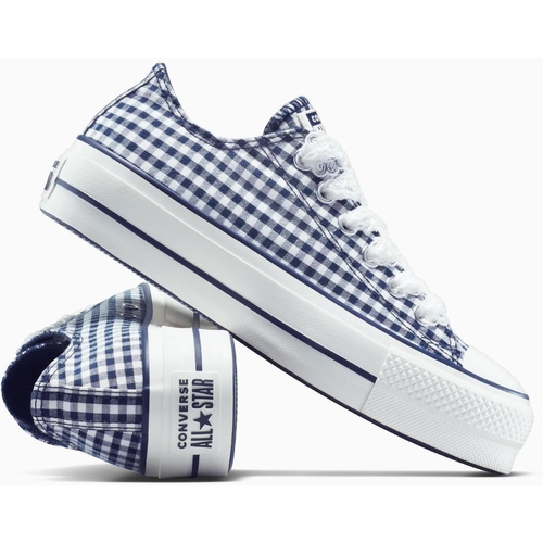 Tenisi unisex Converse Chuck Taylor All Star Lift Platform Gingham A13664C - poza 3