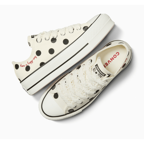 Tenisi unisex Converse Chuck Taylor All Star Lift Platform Polka Dots A10689C - poza 2