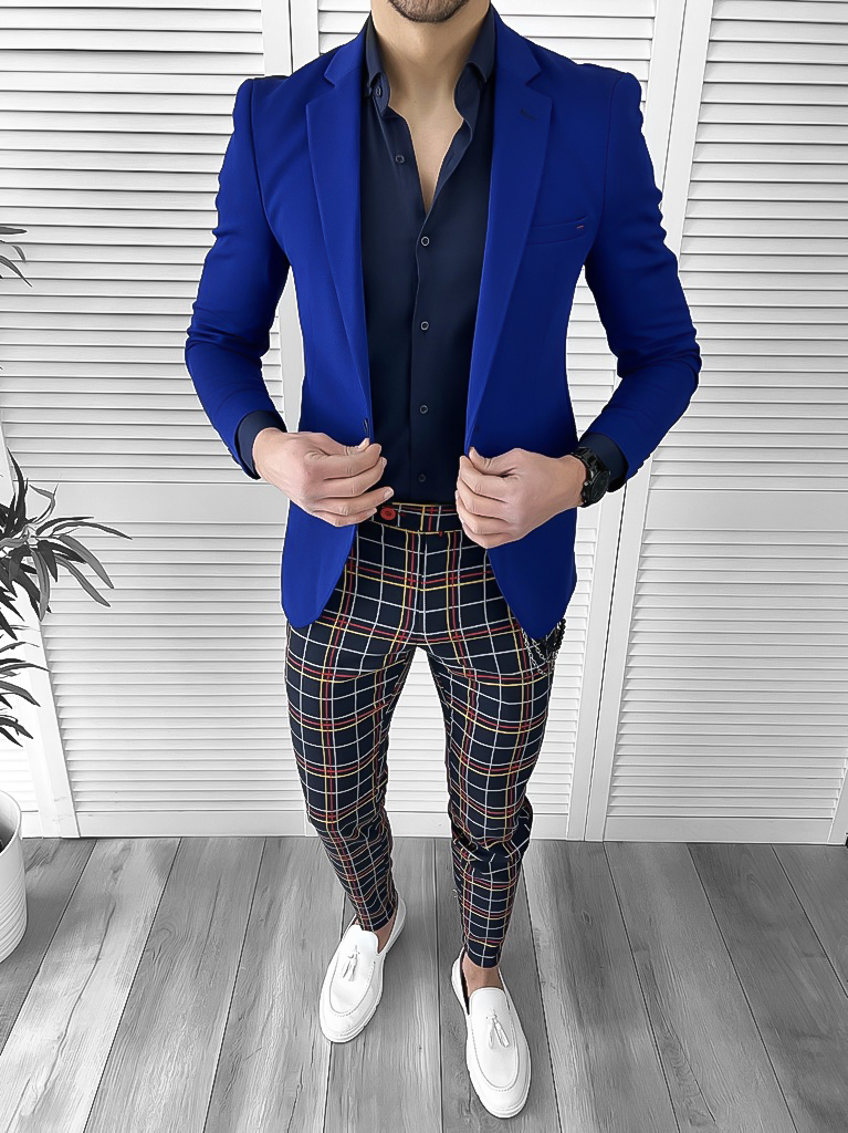Tinuta barbati smart casual Pantaloni + Camasa + Sacou 10075