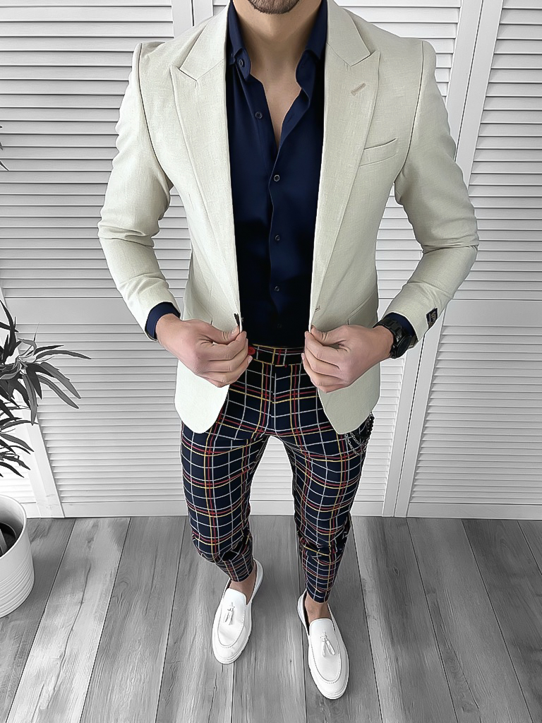 Tinuta barbati smart casual Pantaloni + Camasa + Sacou 10079