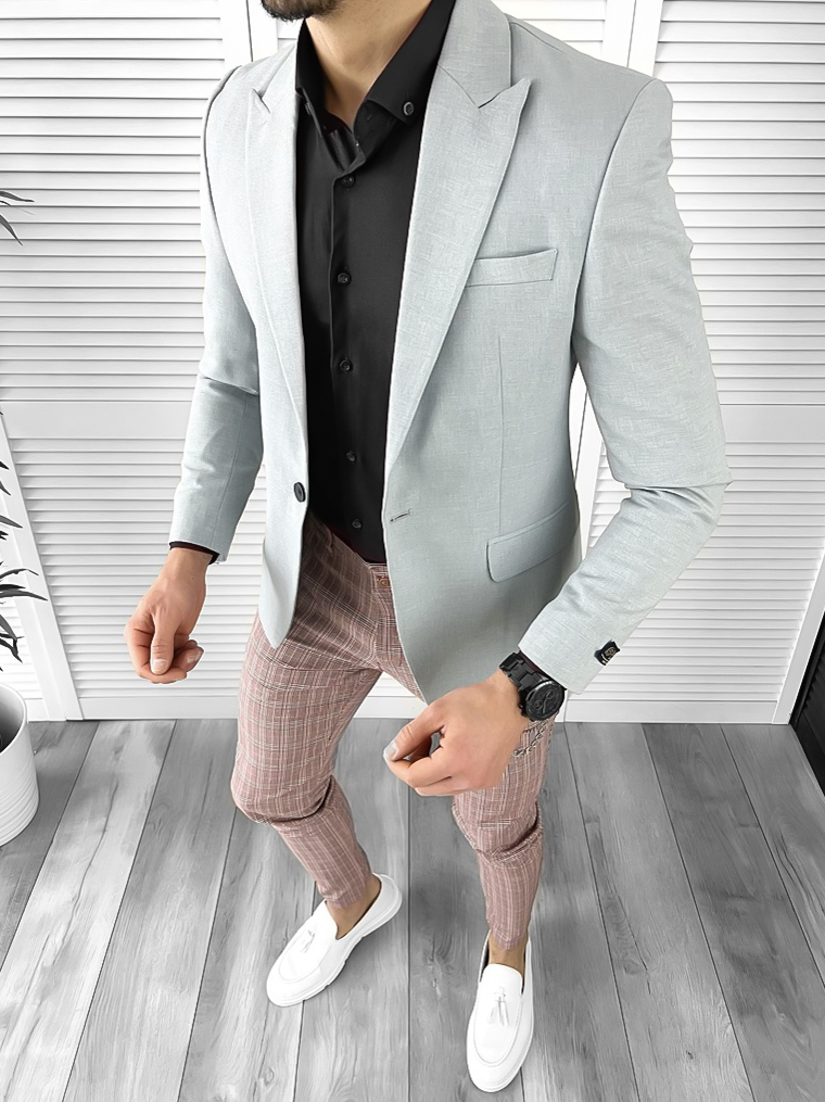 Tinuta barbati smart casual Pantaloni + Camasa + Sacou 10298