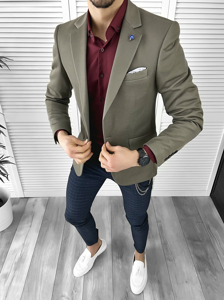 Tinuta barbati smart casual Pantaloni + Camasa + Sacou 10364