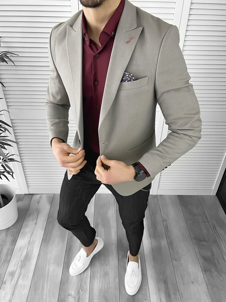 Tinuta barbati smart casual Pantaloni + Camasa + Sacou 10374
