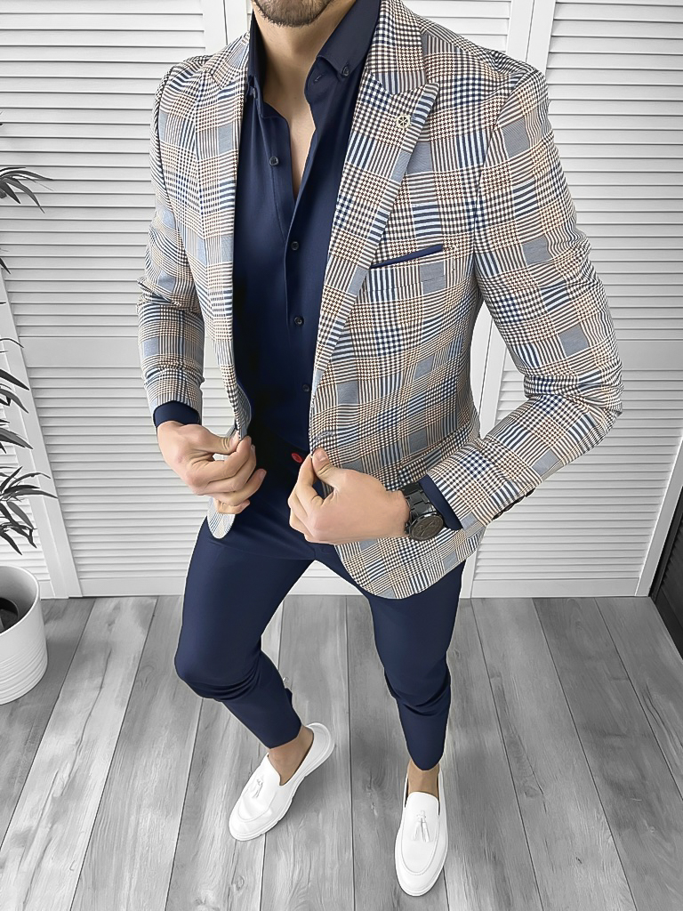 Tinuta barbati smart casual Pantaloni + Camasa + Sacou 10532