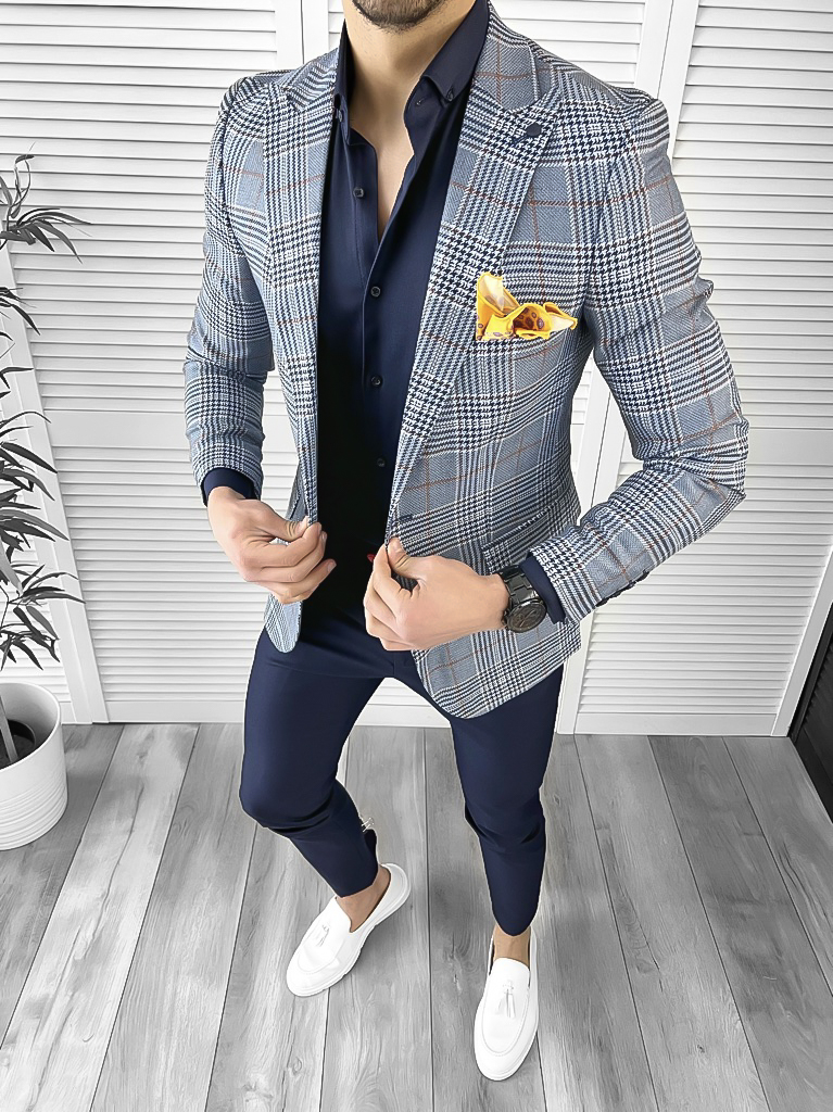 Tinuta barbati smart casual Pantaloni + Camasa + Sacou 10535