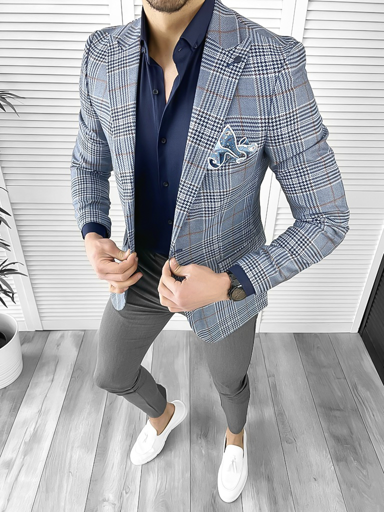Tinuta barbati smart casual Pantaloni + Camasa + Sacou 10536