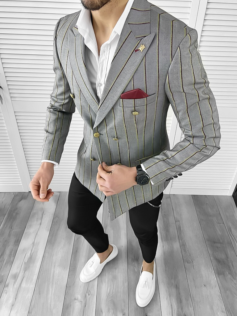 Tinuta barbati smart casual Pantaloni + Camasa + Sacou 10549