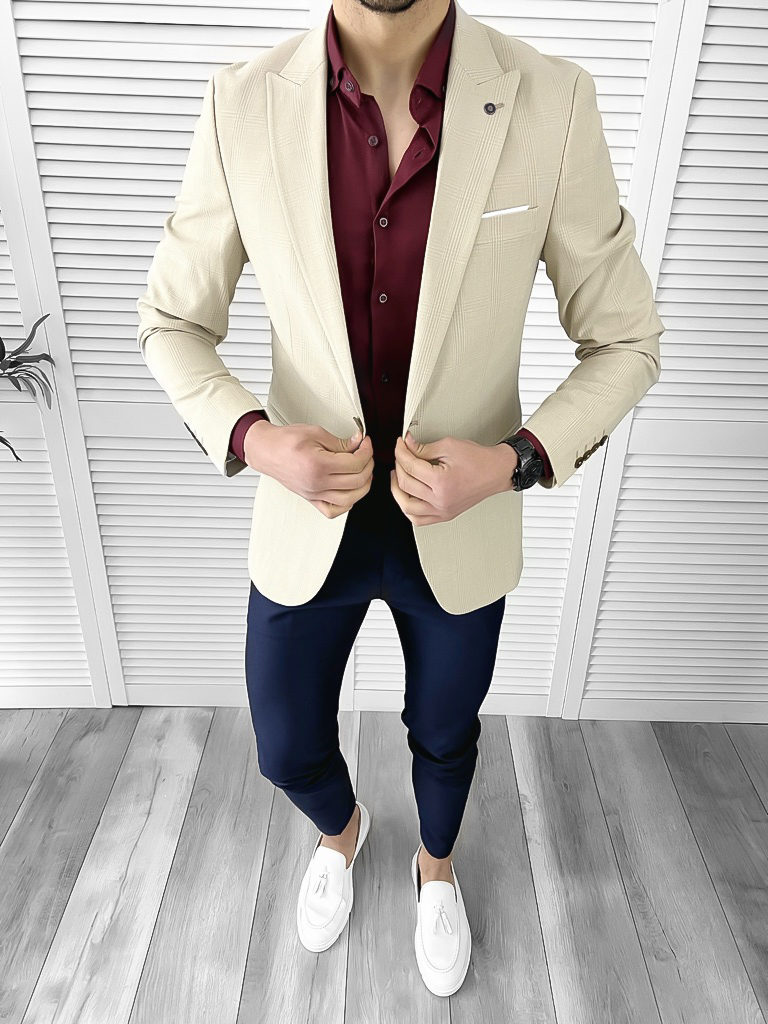 Tinuta barbati smart casual Pantaloni + Camasa + Sacou 10559