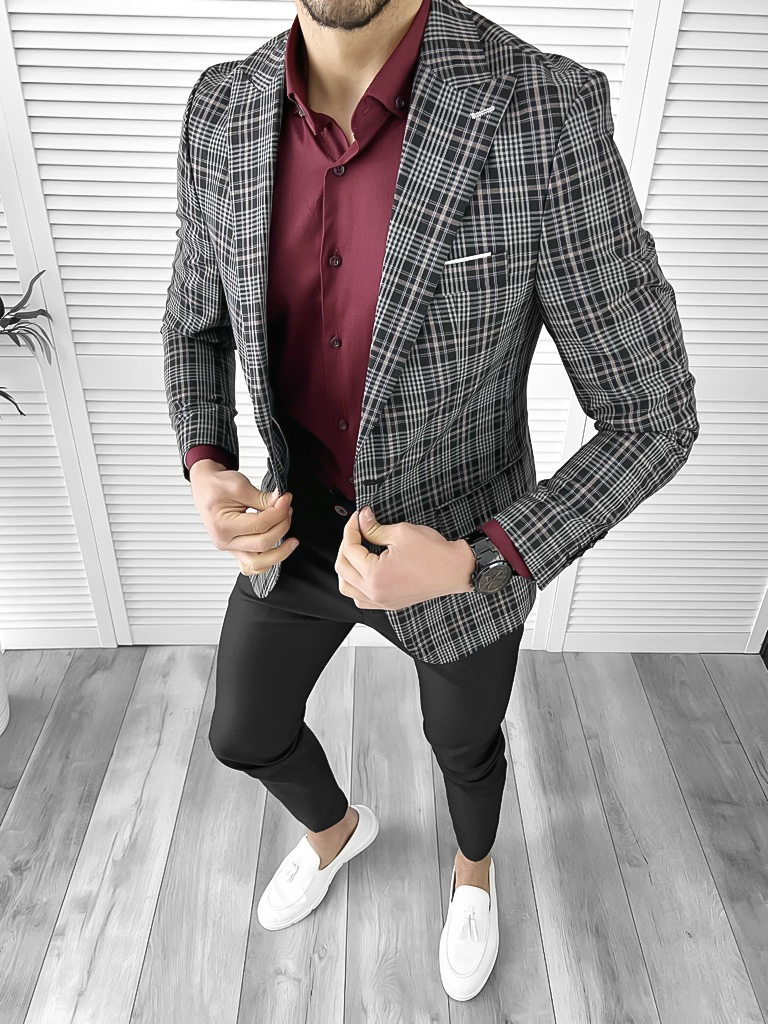 Tinuta barbati smart casual Pantaloni + Camasa + Sacou 10563