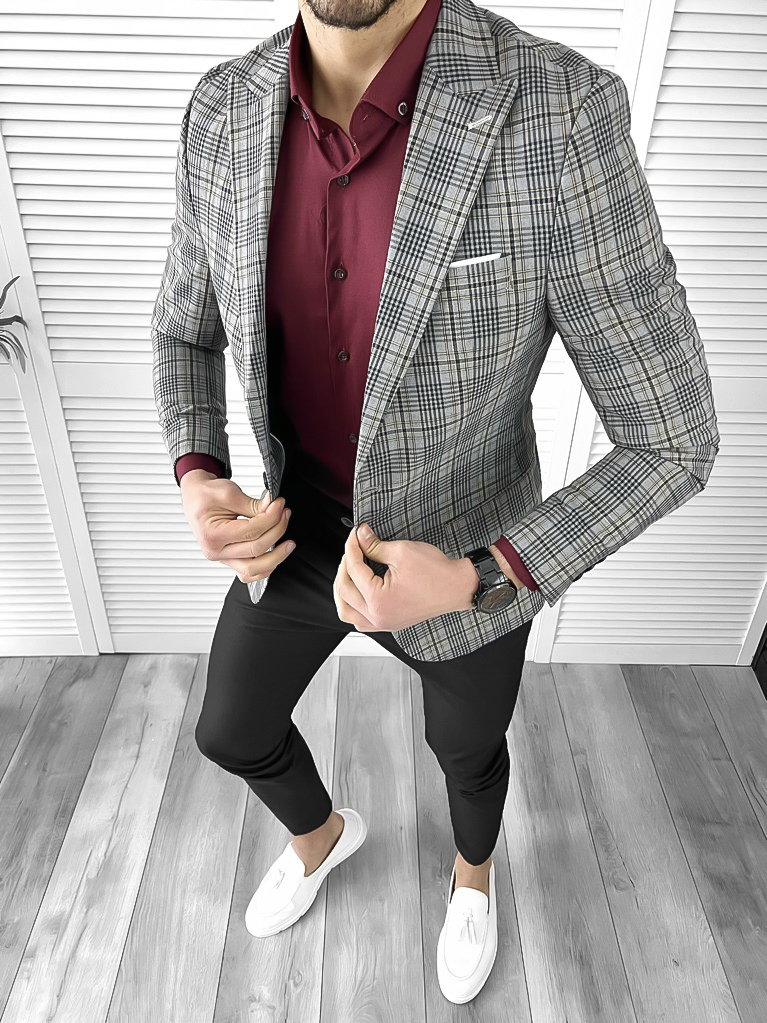Tinuta barbati smart casual Pantaloni + Camasa + Sacou 10565