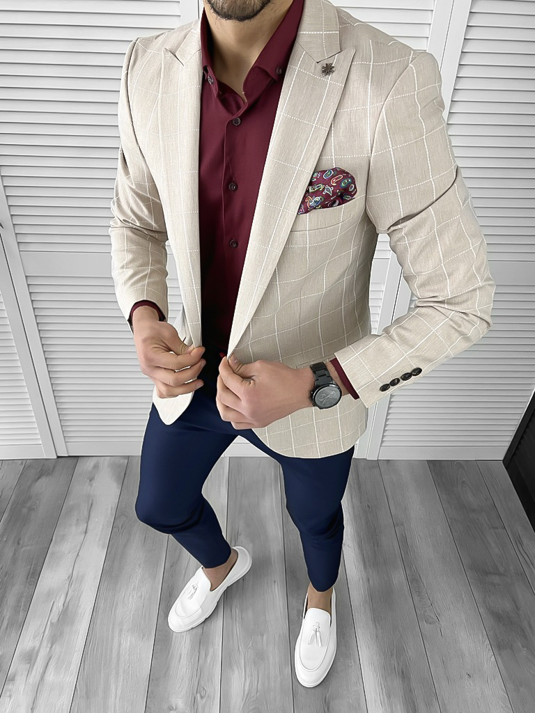 Tinuta barbati smart casual Pantaloni + Camasa + Sacou 10570