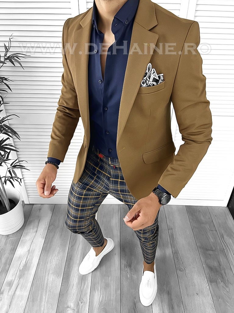 Tinuta barbati smart casual Pantaloni + Camasa + Sacou B8444