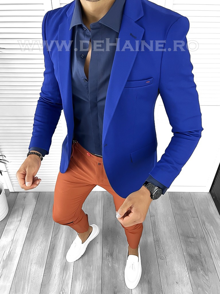 Tinuta barbati smart casual Pantaloni + Camasa + Sacou B8518