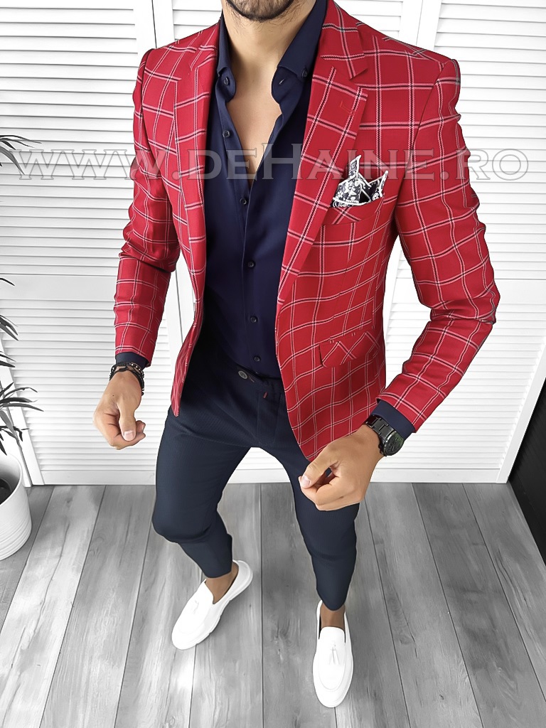 Tinuta barbati smart casual Pantaloni + Camasa + Sacou B9201