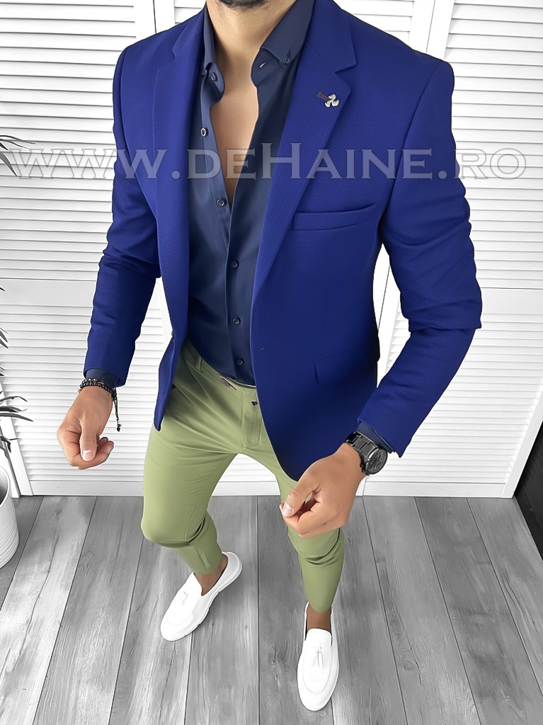 Tinuta barbati smart casual Pantaloni + Camasa + Sacou B9213